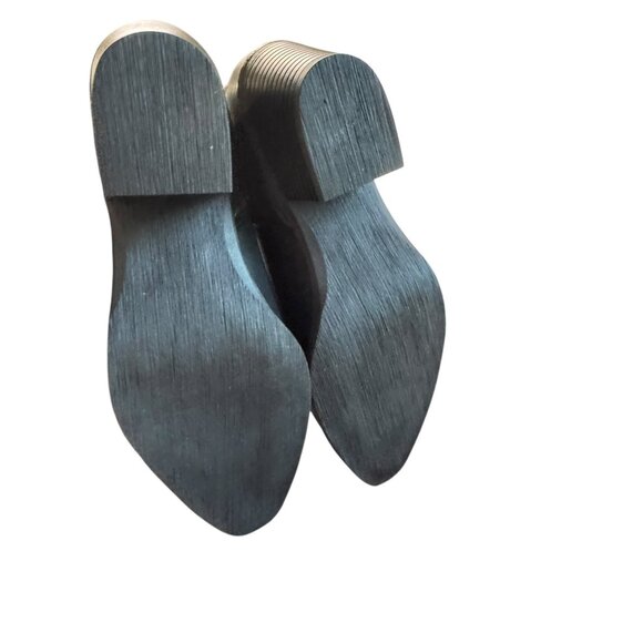 BP Black Ankle Boots With Studded Details & Block Heel Size 10M Women's NWT - Picture 9 of 10